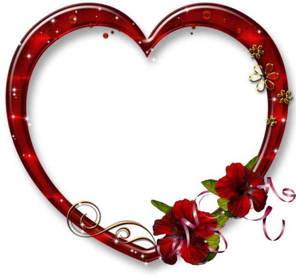 Coeur,tube,png - Love Photo Frame Png (600x600)