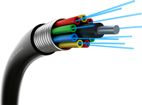 Smart Home Systems And Structured Cabling - Fiber Optic Cable In Networking (500x368)