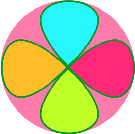 Get Notified Of Exclusive Freebies - Dibujos A Colores De Flor De Cuatro Petalos (800x600)