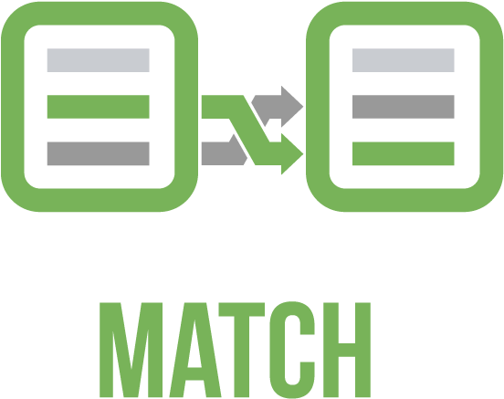 Match Big Data In Minutes - Data Matching Clipart (600x461)