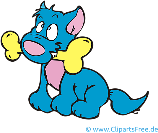 Ferme Cliparts Gratuis Chien Images - Hund Mit Knochen Clipart (580x507)