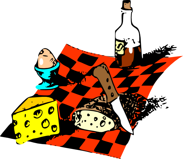 Picnic Food Clip Art - Animated Pictures Of Picnics (600x522)