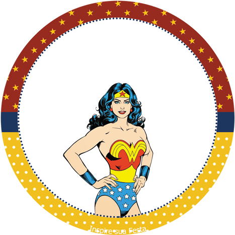 Com/mulher Maravilha Kit Festa - Tag Mulher Maravilha Baby (500x500)