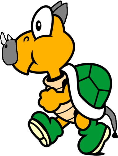 Captain Koopa Rhinoceros For Stevenpepi By Joshuat1306 - Koopa Troopa Clip Art (400x525)