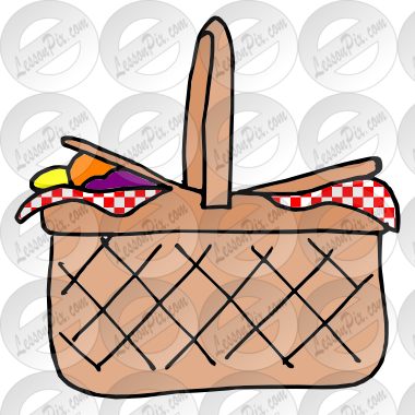 Picnic Basket Clipart Picnic Area - Picnic Basket Easy Drawing (1024x1024)