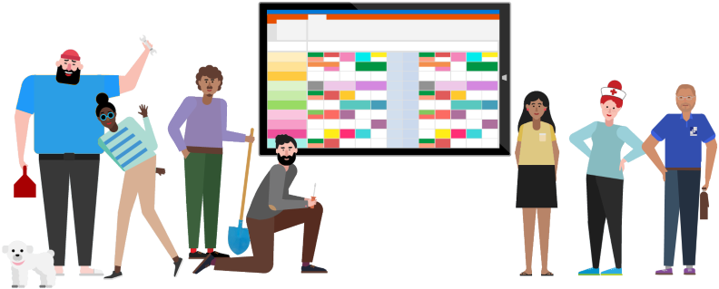 Exemple De Planning Sodeasoft - Planning (792x319)