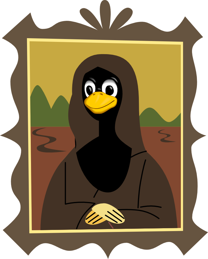 Joconde-tux - - Mona Lisa Png (731x909)