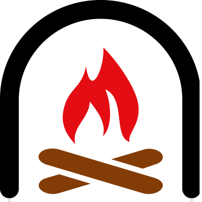Email - Labelleattente - Gite@laposte - Net / Site - Fireplace (400x400)