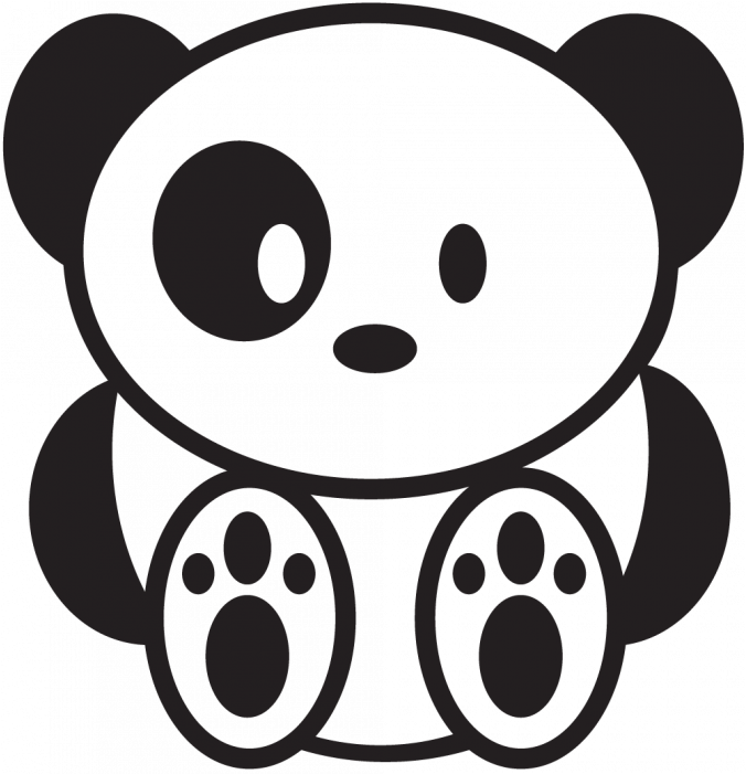 Sticker Jdm Cute Panda - Sticker Autocollant - Ours Panda Jdm - Stickers Autocollants, (700x700)