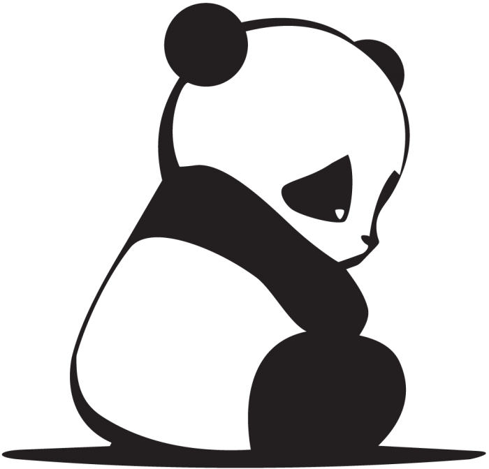 Jdm Sad Panda - Sad Panda Chibi (700x672)