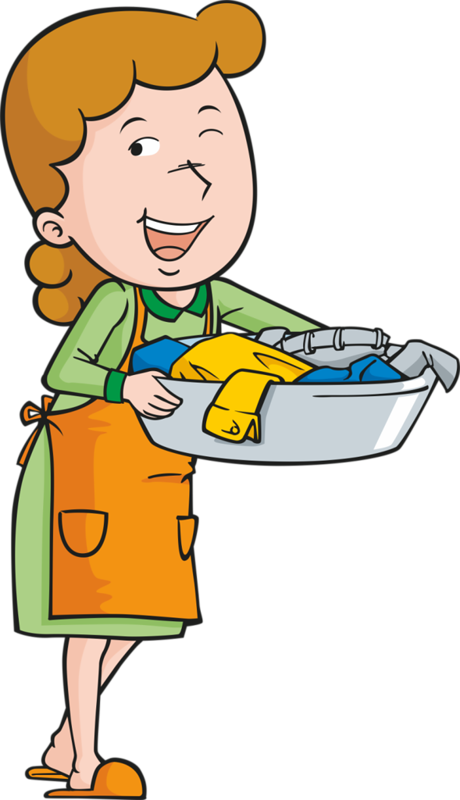 Personnages - Page - Laundry Cartoon Png (460x800)