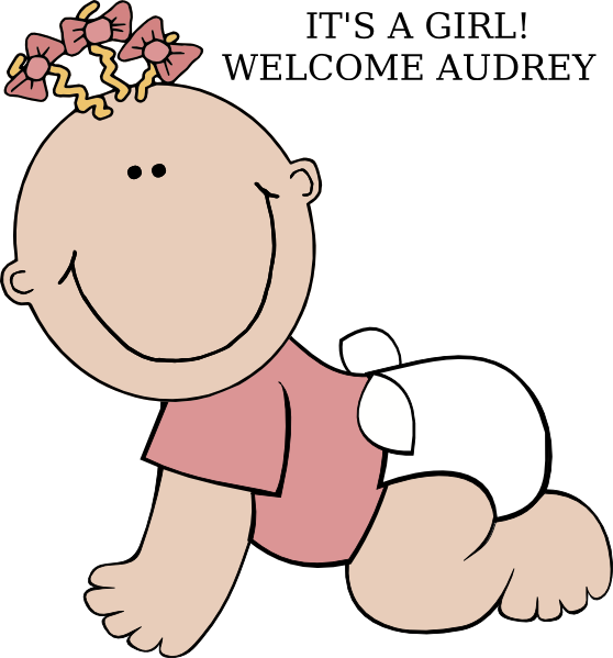 Baby Girl Clip Art (558x599)