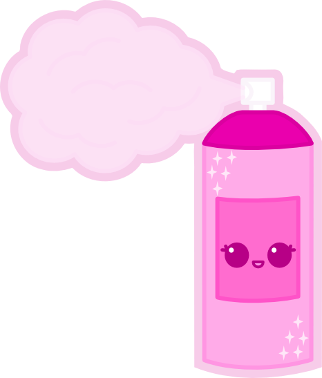 Can Hairspray Bottle - Draw A Hair Spray (466x547)