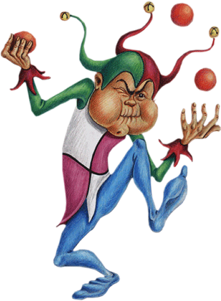 Arlequins - Happy Birthday Clown (490x625)