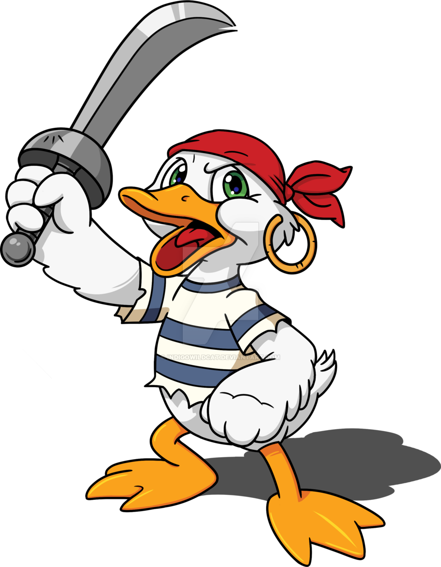 Pirate Duck By Indigowildcat - Show Me Pictures Of Pirate Duck (900x1156)