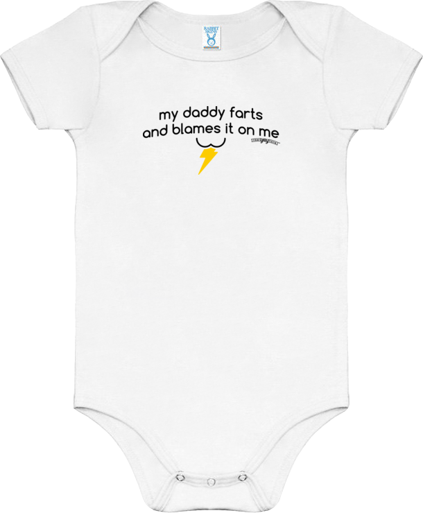 Daddy's A Fart Blamer Onesie - Paragliding (610x740)