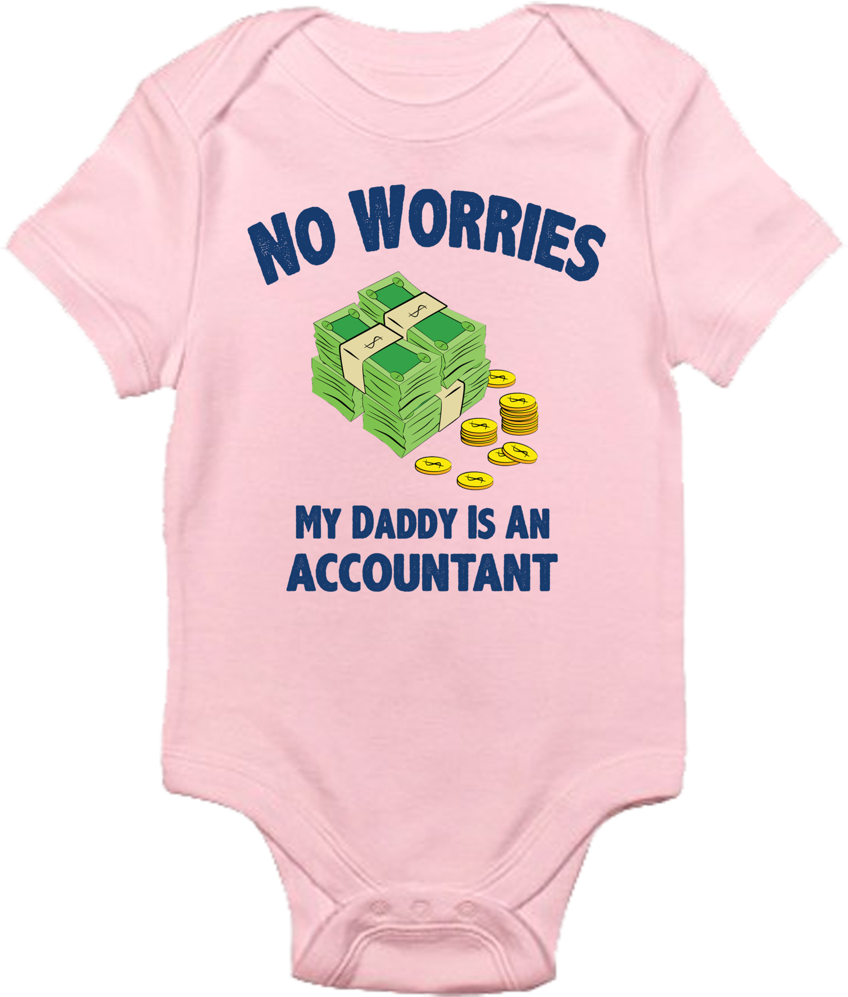 No Worries, My Daddy Is An Accountant - Cafepress Personalize Bunny Bib, Blue (1740x2048)