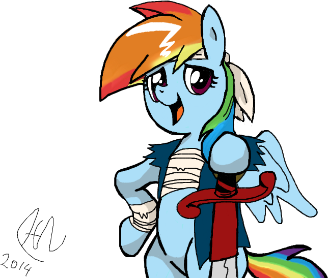 Pirate Rainbow Dash By Scootalootheotaku007 - Rainbow Dash Pirate (800x600)