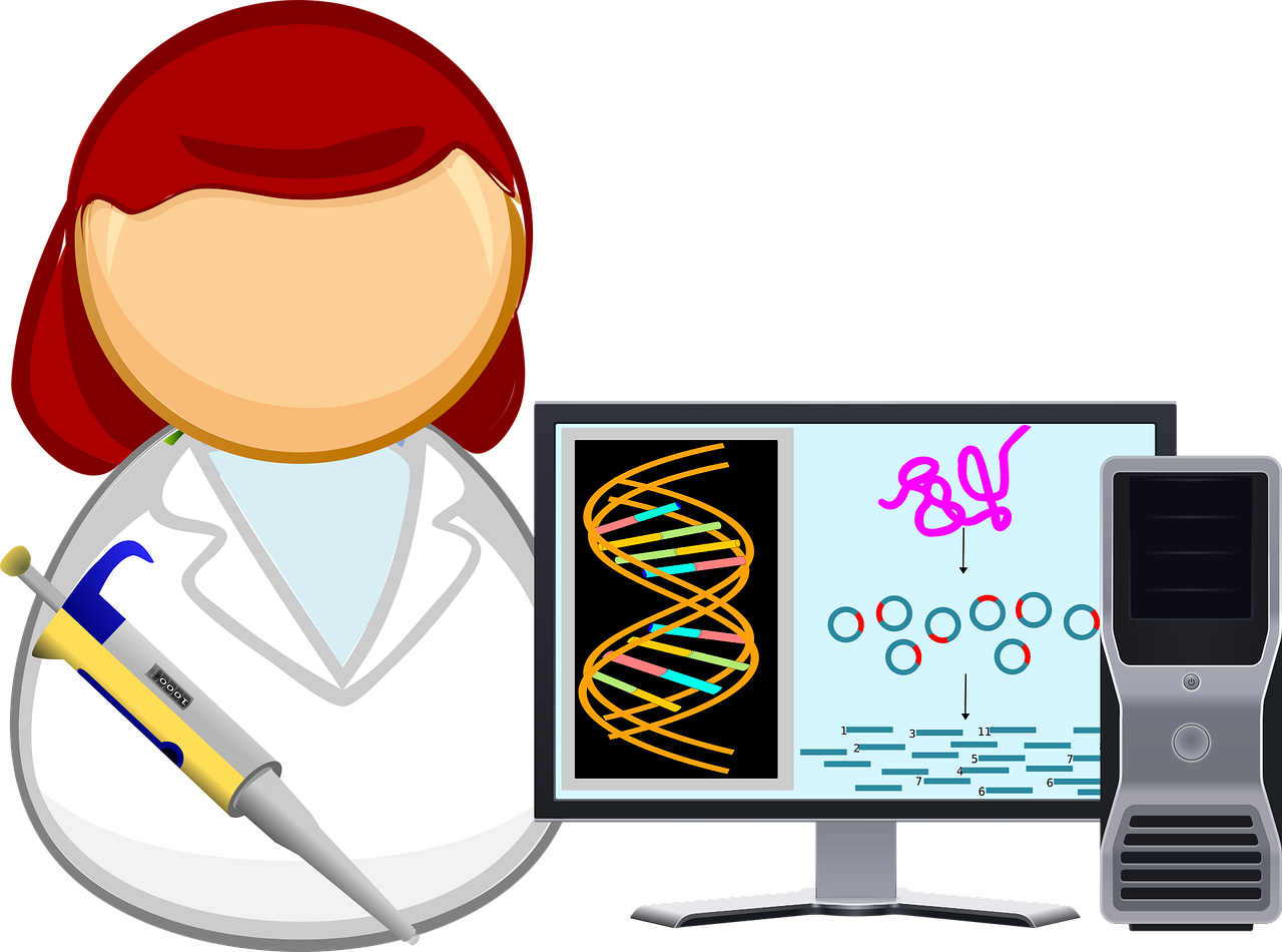 Analysis Biology Biotechnology Comic Chara - Pcr Clipart (1280x950)