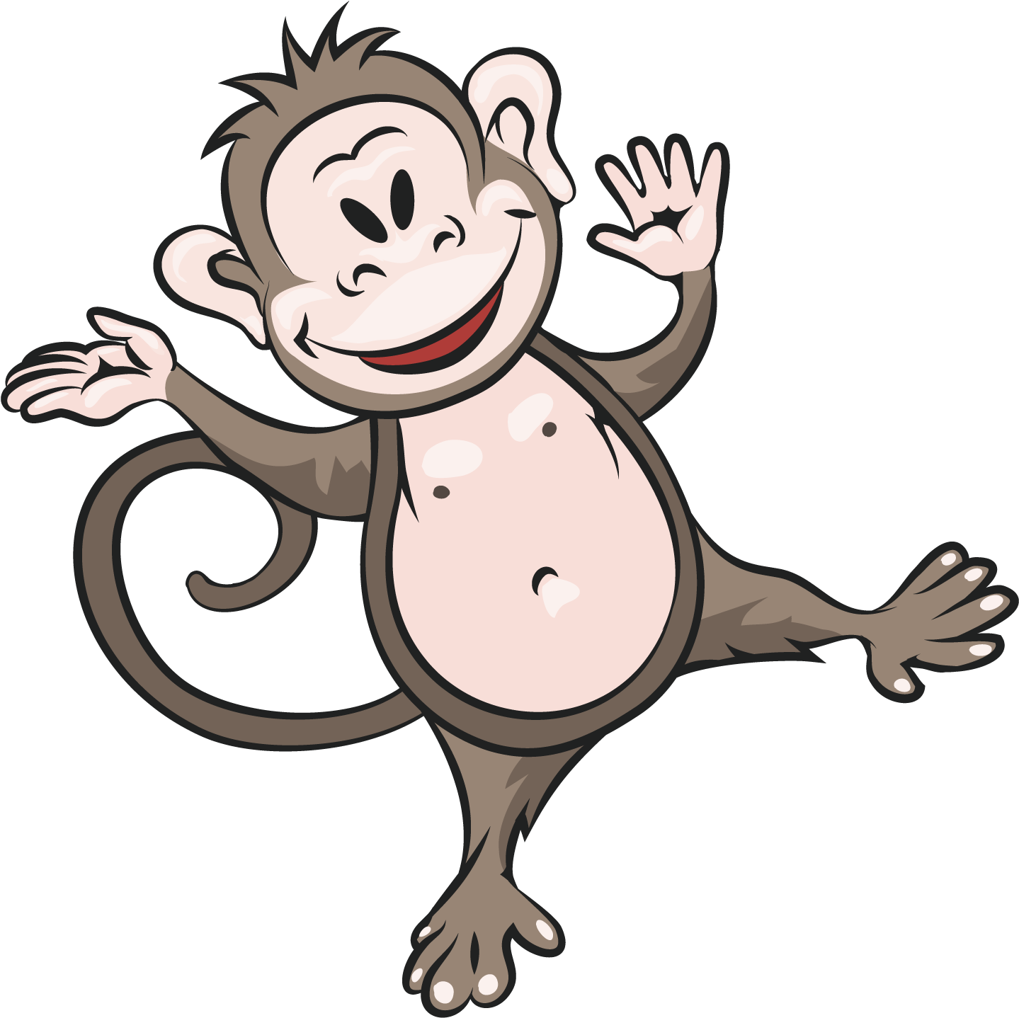 Kisspng Monkey Hippopotamus Rhinoceros Clip Art Cute - Kisspng Monkey Hippopotamus Rhinoceros Clip Art Cute (1500x1500)