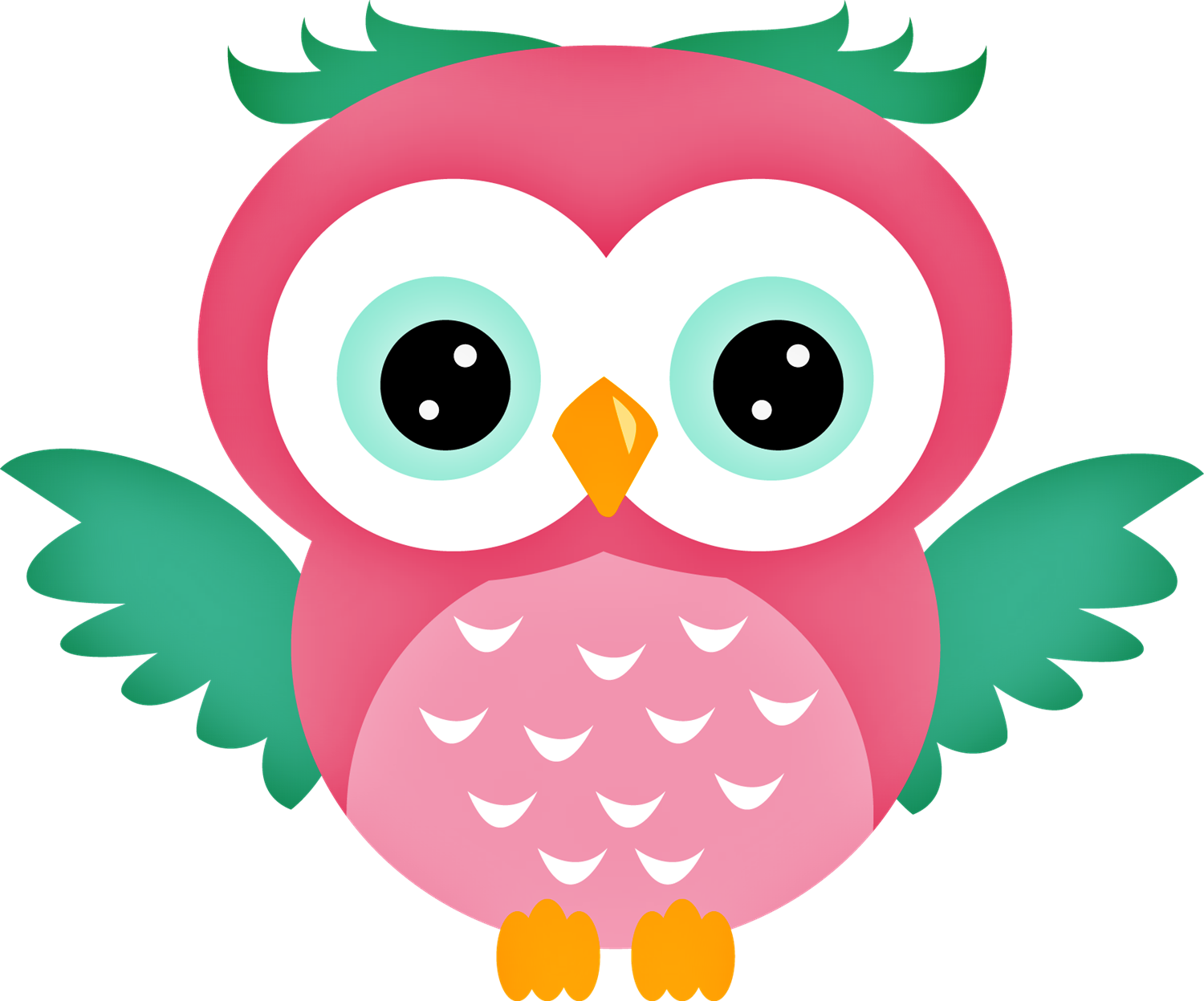 Owlowls - - Coruja Rosa E Azul Png (1500x1247)