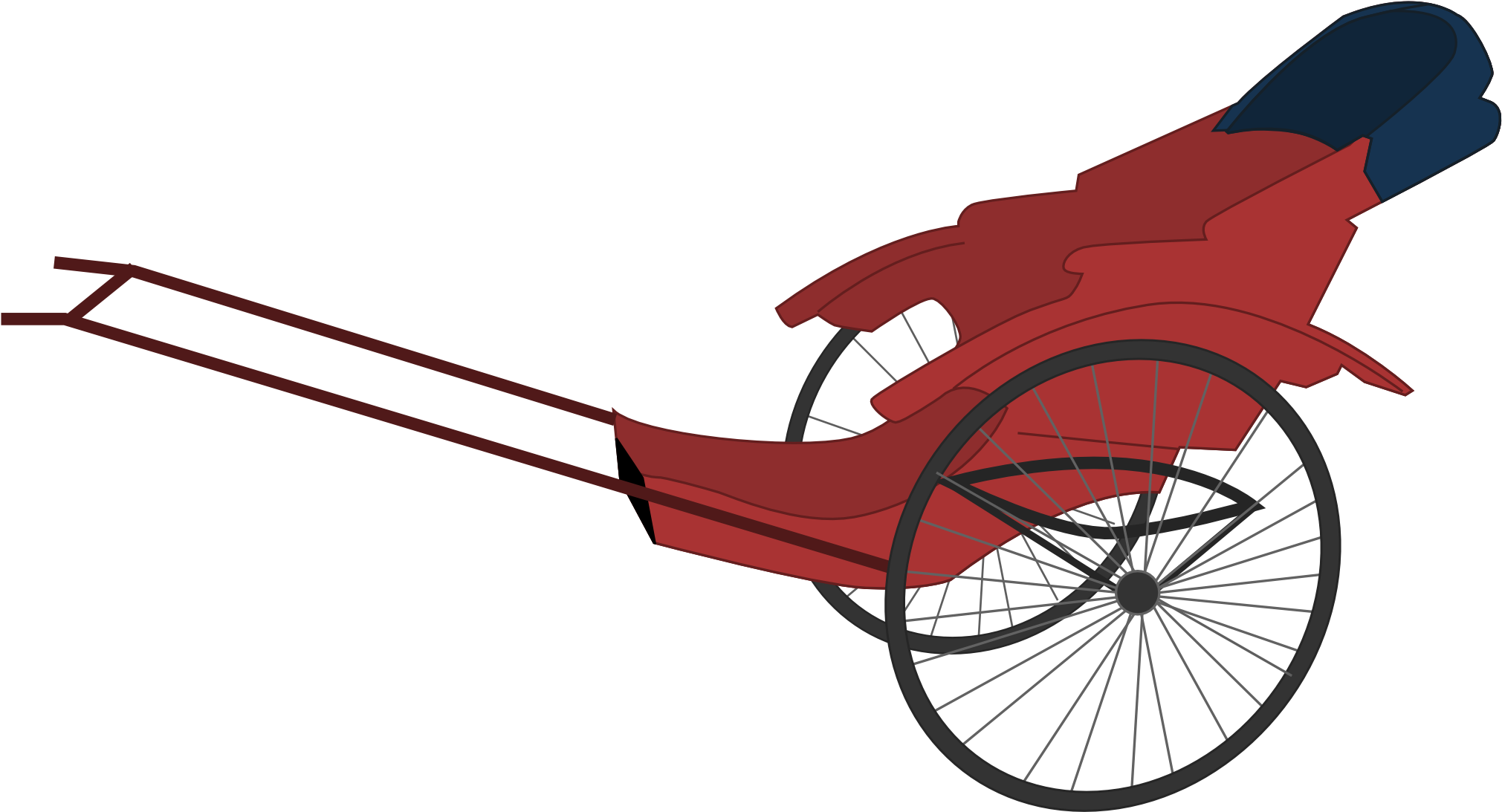Mode - Clipart - Rickshaw Transparent (2212x1343)