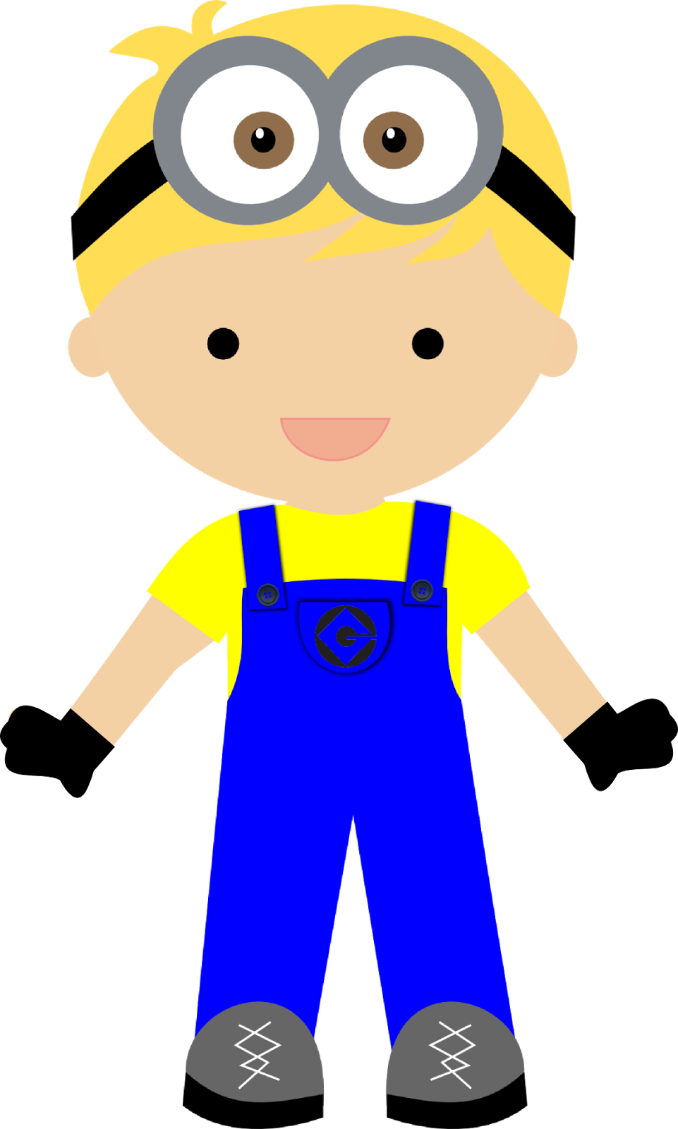 Menino Loiro Minions Montando Minha Festa - Menino Loiro Png (961x1600)
