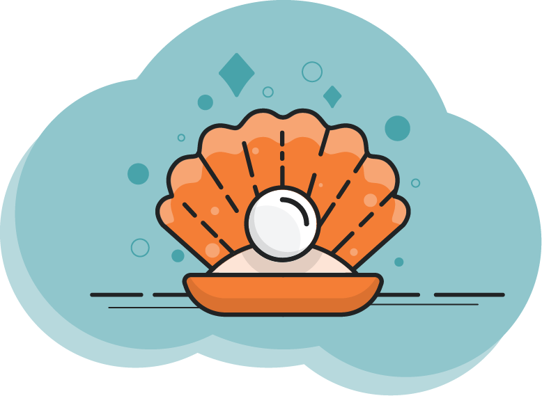 Pearl In Clam - Clam (778x569)