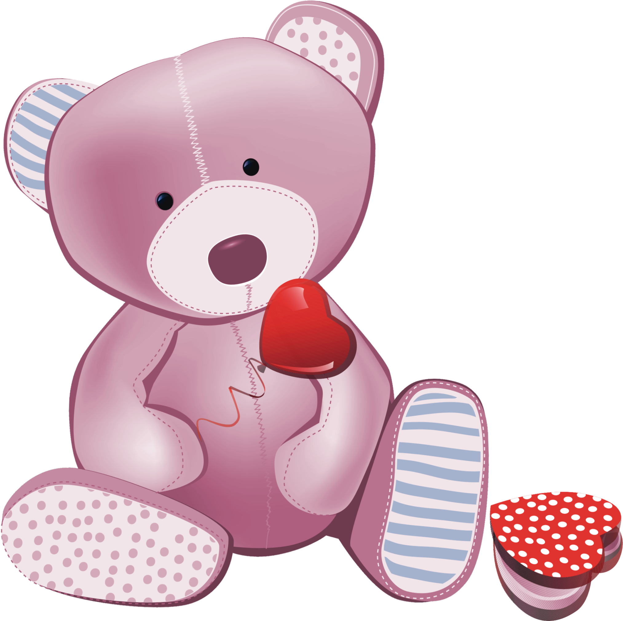 Teddy Clipart Pink - Manterol Baby Kinder Vip Kuscheldecke Bärli Größe 110x140 (2170x2097)
