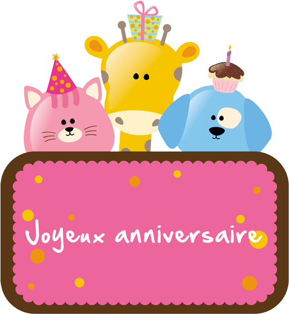 Joyeux Anniversaire - Happy First Birthday (600x638)
