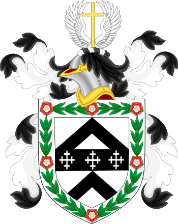 Coat Of Arms Of Moses Austin - Queen Mary University Of London (350x440)
