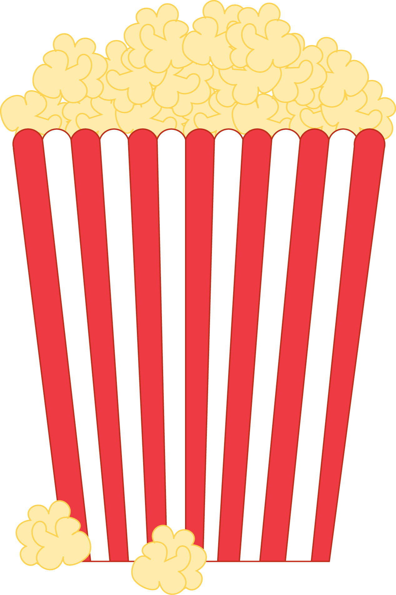 Free Carnival Clip Art Image - Popcorn Bucket Clip Art (1267x1906)