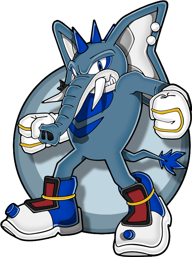 Sonic The Hedgehog 2 Rhinoceros Character Elephant - Cartoon (645x840)