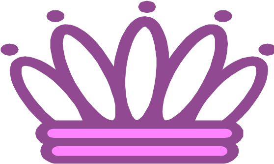 Tiara Princess Crown Clipart Free Free Image At Vector - Purple Princess Crown Png (562x339)