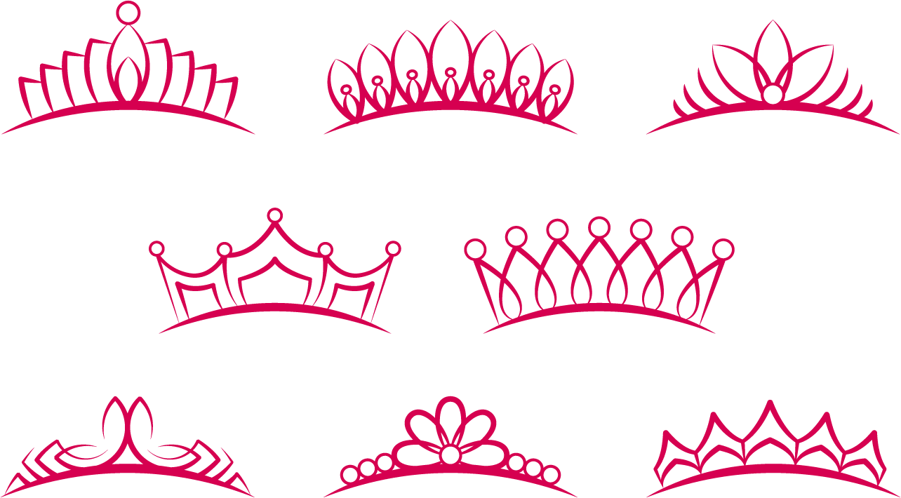 Crown Euclidean Vector Tiara Princess - Princess Crown Free Vector (1284x710)