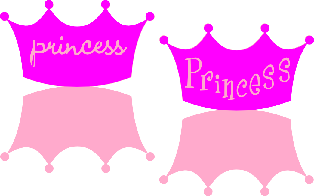 Princess Crown Template To Print Card - Pink Princess Crown Template (1044x654)