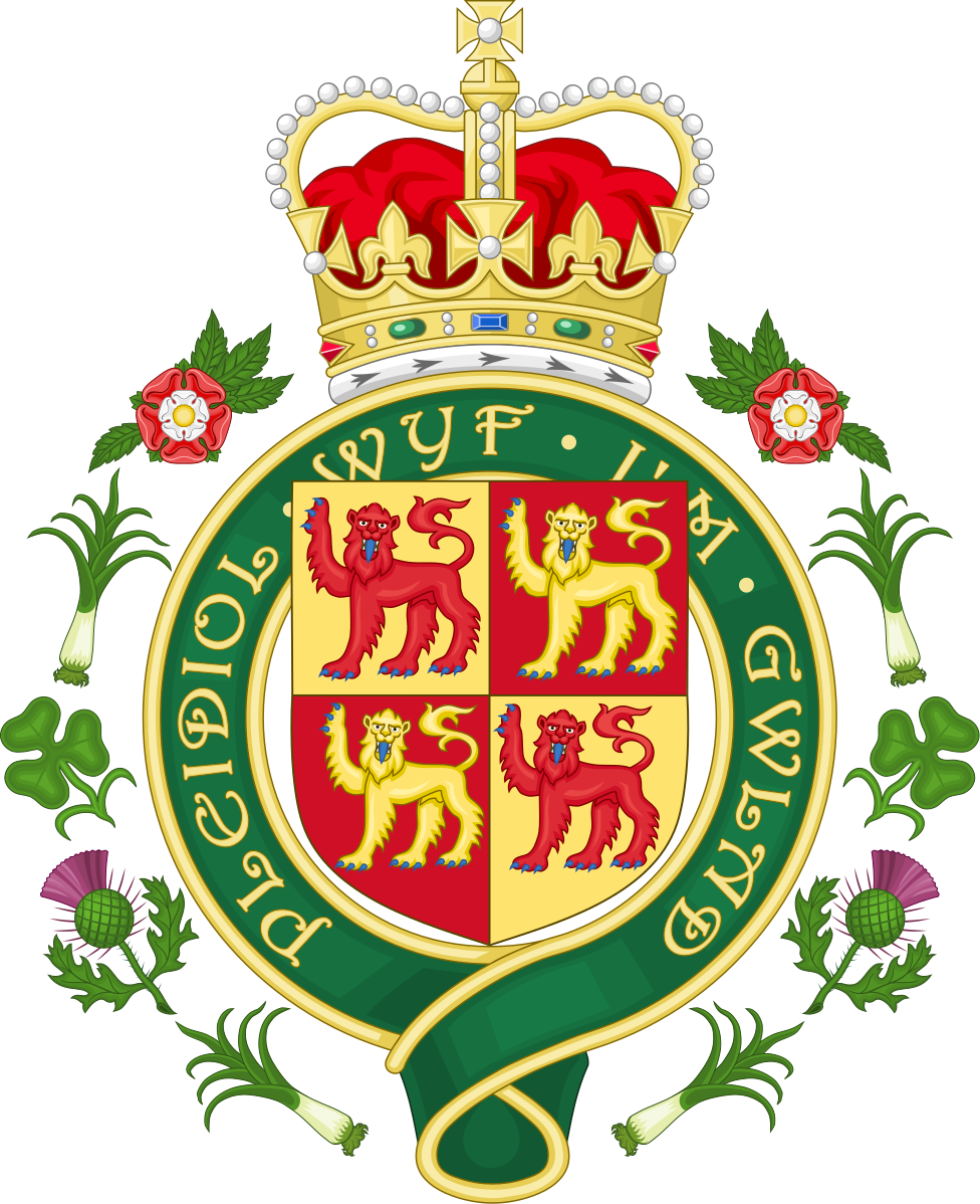 Royal Badge Of Wales - Wales Coat Of Arms (976x1198)