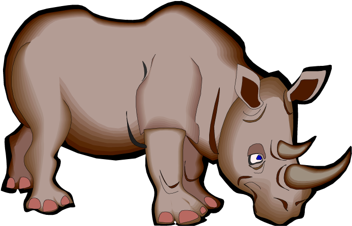 Rhino Cartoon - Cartoon Images Of Rhinoceros (750x476)
