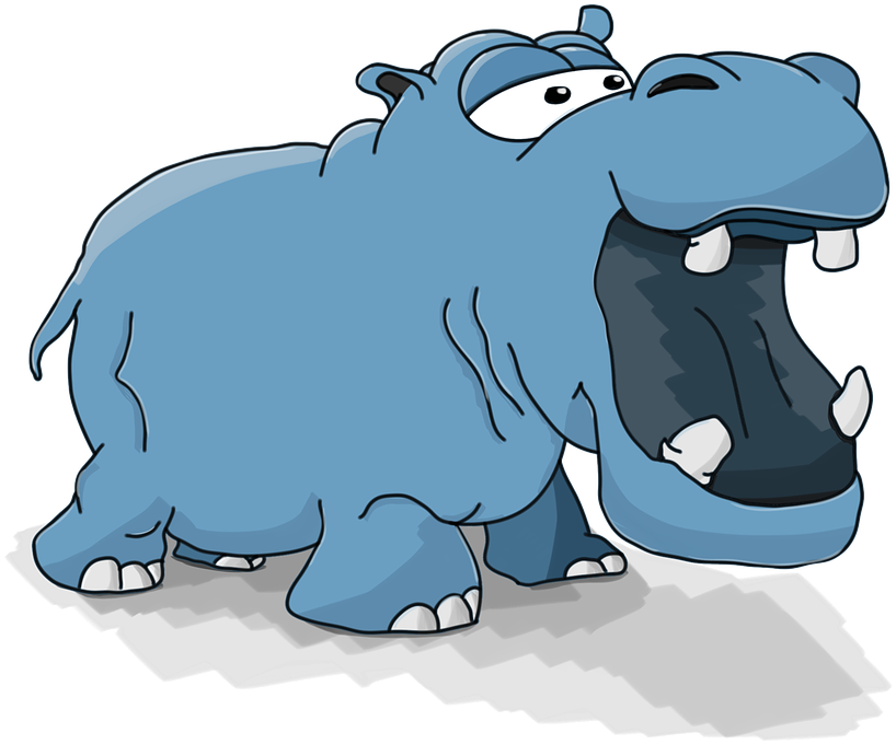 Rhinoceros Clipart 17, - Nijlpaard Cartoon (854x720)
