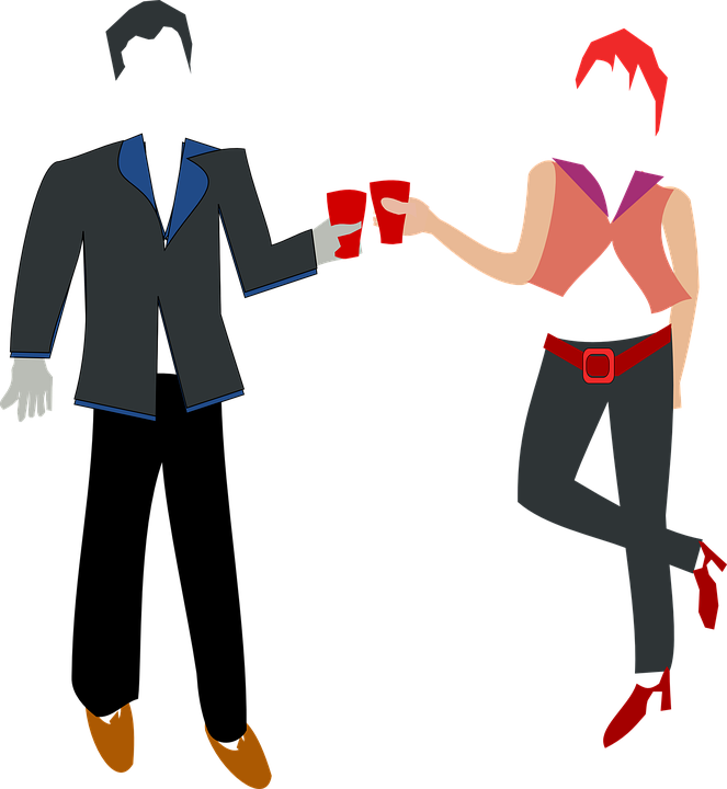 Cartoon Couple Holding Hands 10, - People Tea Png (663x720)