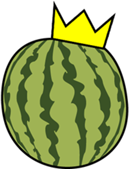 Simple Crown Version By Mechsoldiersalvatore - Melon With A Crown (352x352)