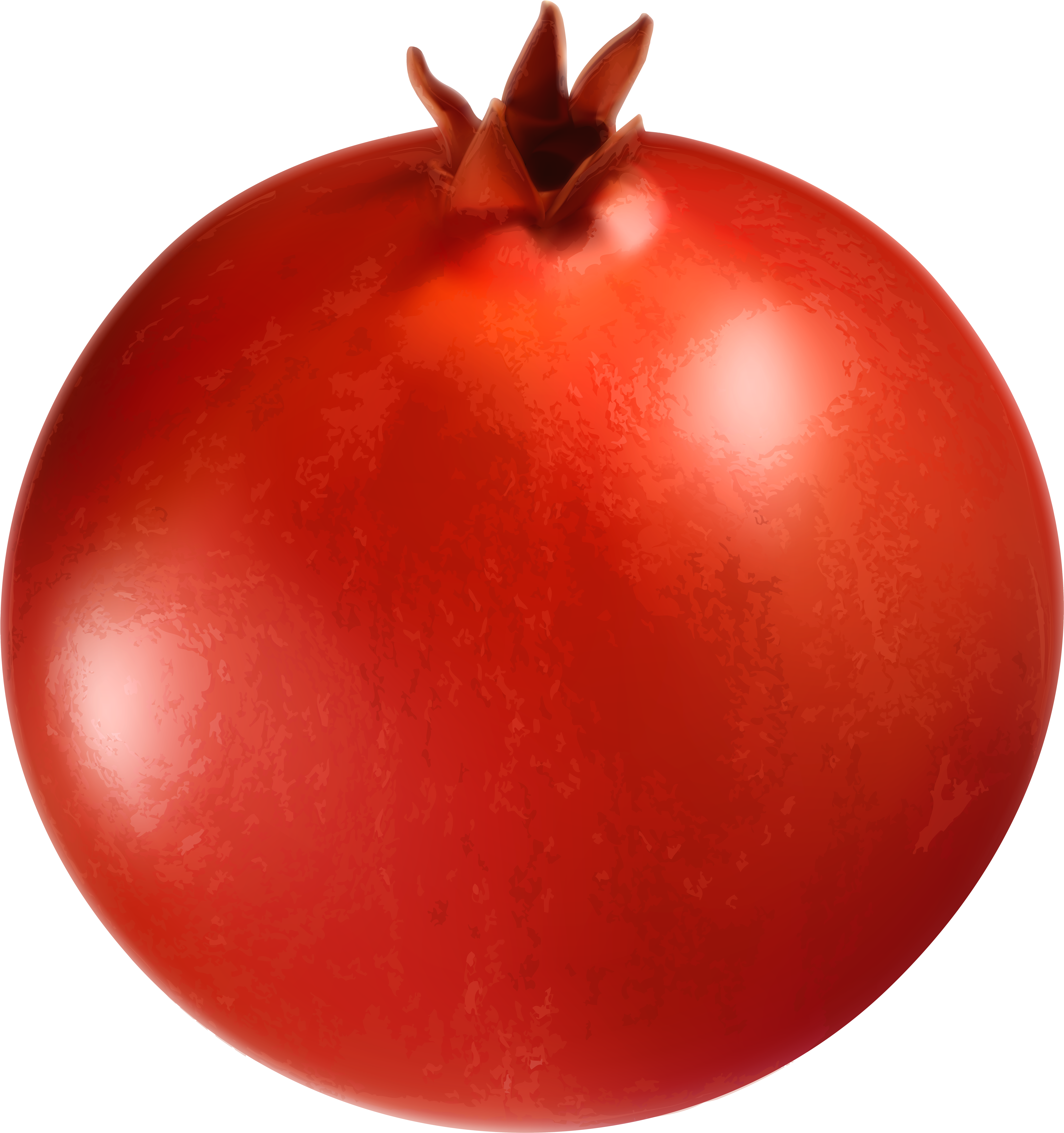 Pomegranate Clipart Red Fruit - Plum Tomato (5631x6000)