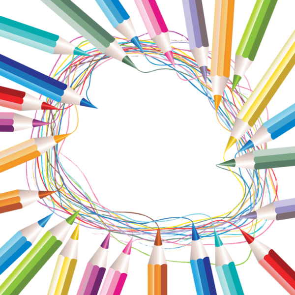 Crayons Stylos - Page - Pencil (600x600)