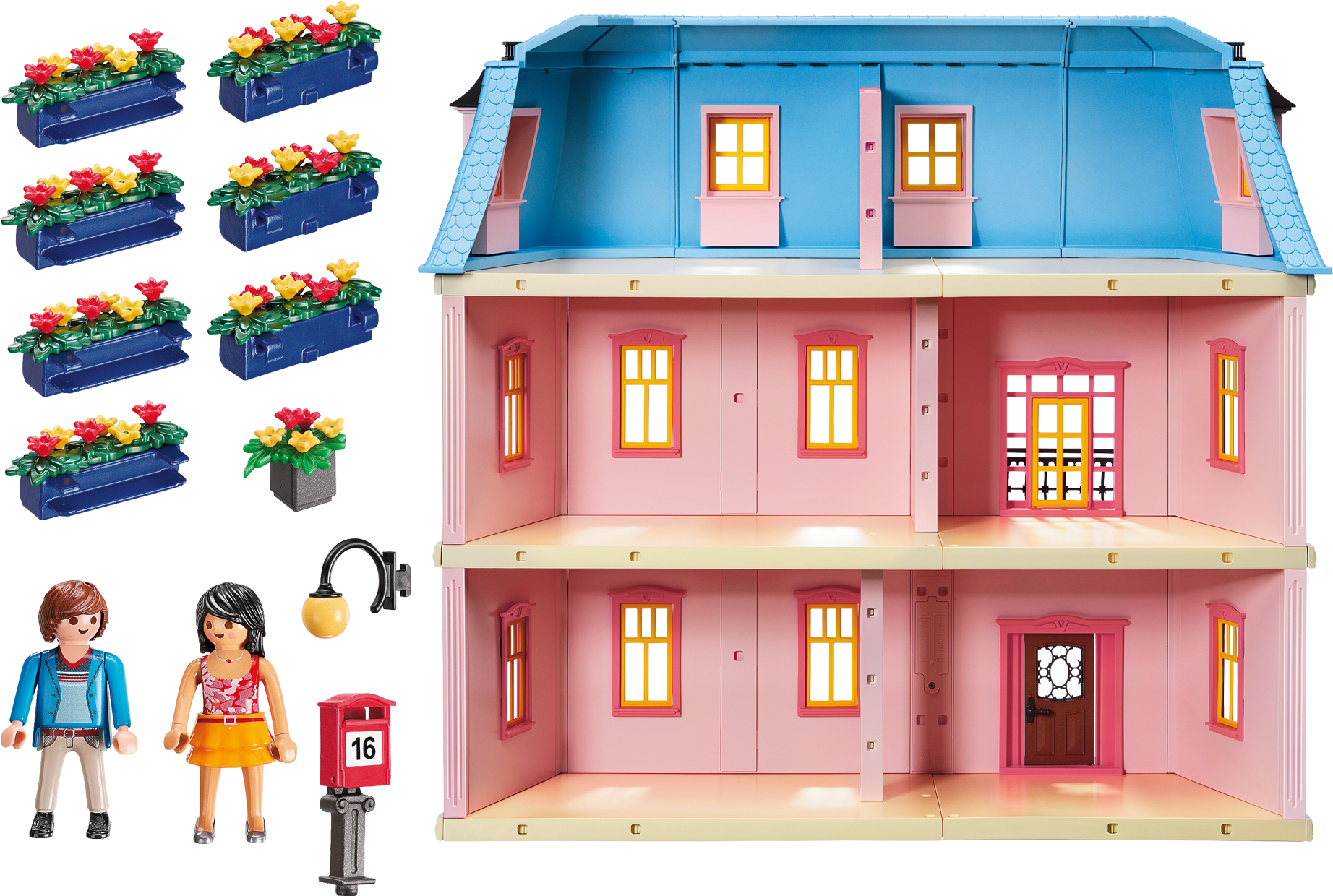 Http - //media - Playmobil - Com/i/playmobil/5303 Product - Playmobil 5303 Deluxe Doll House (2000x1400)