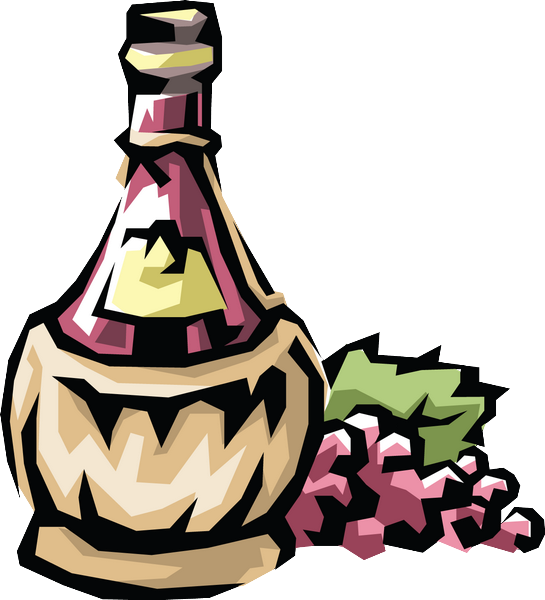 Bouteille De Vin Clipart - Illustration (545x600)