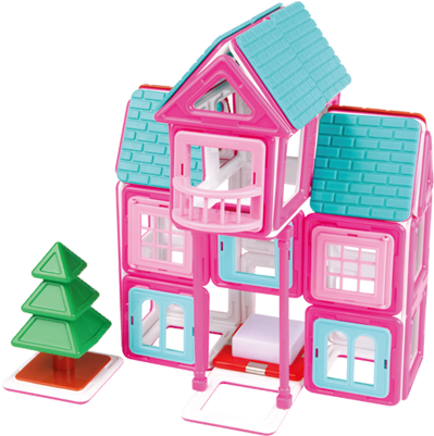 Bungalov Hotel Prázdninový Dům Chata - Magformers Sweet House Set (600x441)