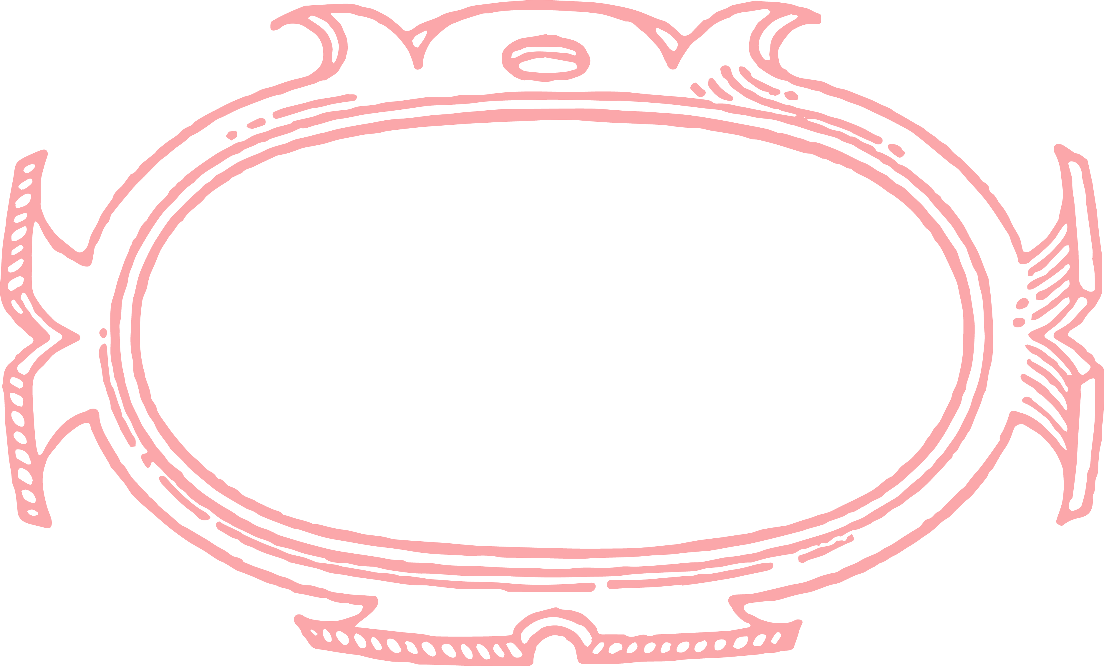 Vintage Frame Clip Art Image And Stock Vector - Art Print: Pop Ink - Csa Images' Frame Enclosure, 61x41cm. (3750x2264)