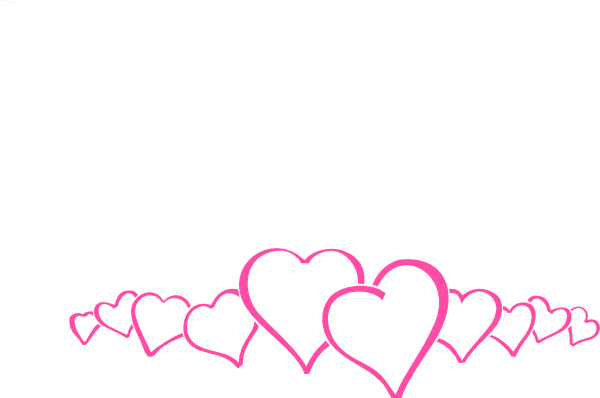 Hot Pink Heart Border Clip Art At Clipart Library - Happy Valentines Day 2018 (600x398)