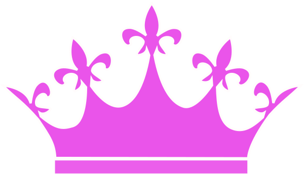 Grey Queen Crown Clip Art At Clker - Pink Crown Clipart (600x344)