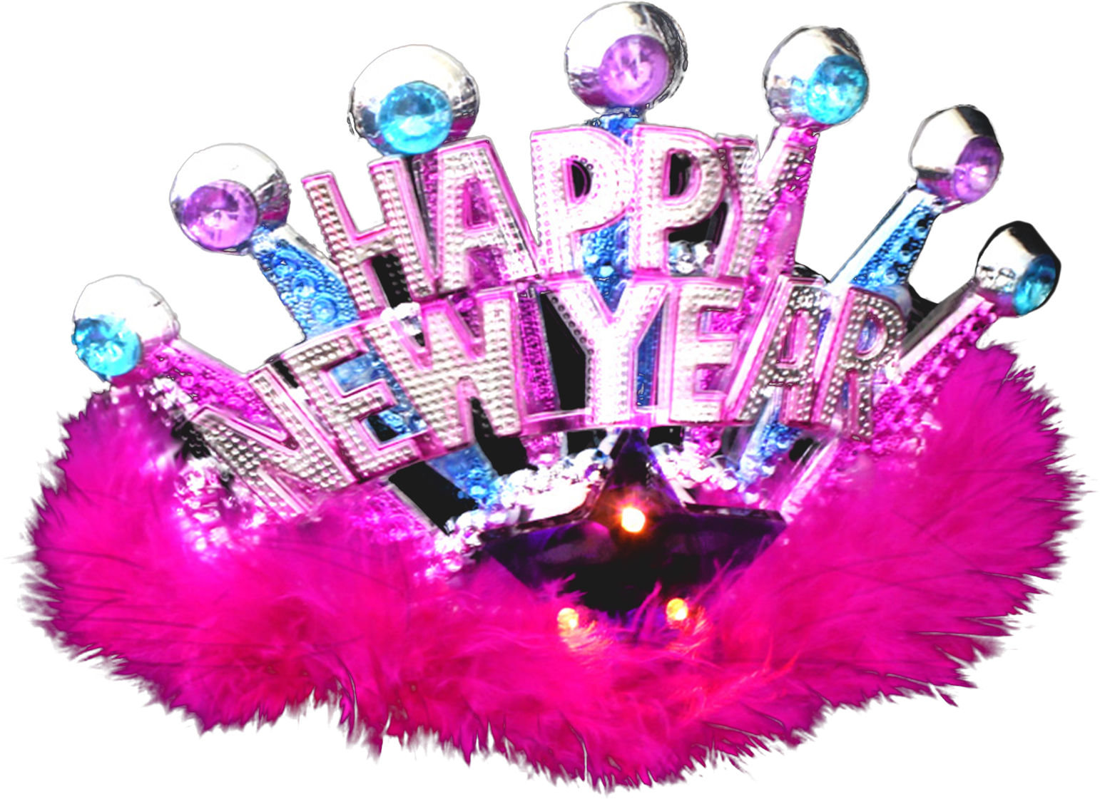 Mouse Over Product Image To Zoom - Led Happy New Year Tiara, (2000x2000)